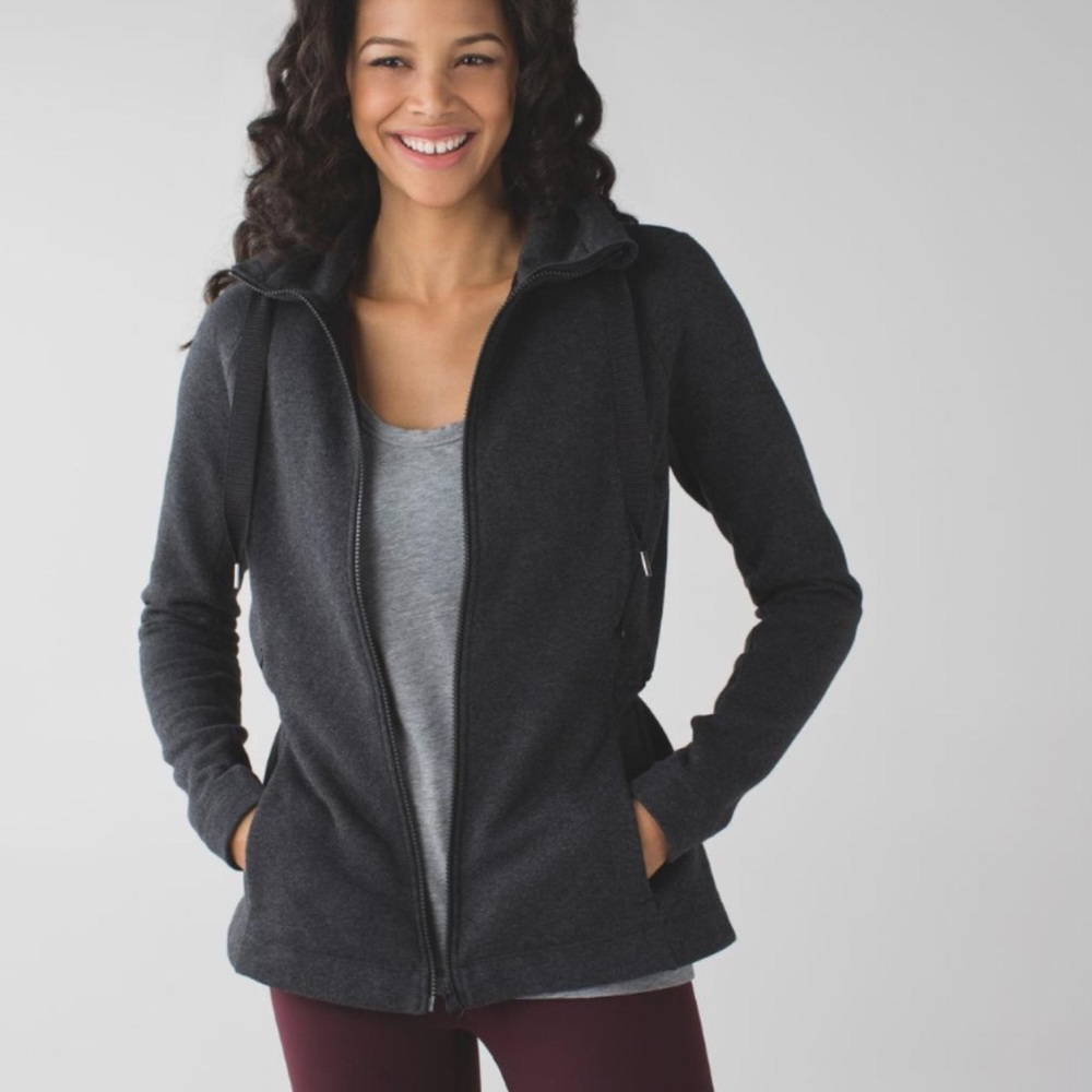Lululemon Athletica Charcoal Zip-Up Hoodie